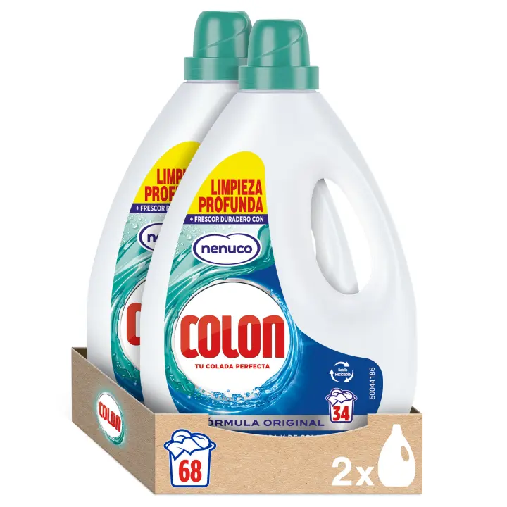 Colon Nenuco Detergente para la lavadora Gel 68 lavados (2x34 lavados) - 1