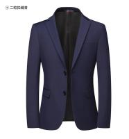 Chaqueta De Negocios Para Hombre Estilo Británico Sólido Moda Casual Cierre Único Tipo De Traje Ideal Para Bodas Y Trabajo - details 10