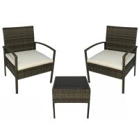 Gerimport Conjunto de jardín 2 sillones y mesa ratán modelo Bahamas - details 0