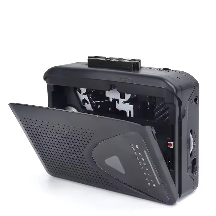 Reproductor de casete Walkman Reproductor de casete Transmisor portátil Múltiples Fuentes de Energía Radio AMFM iWi - 1