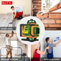 Nivel Láser Automático 4D 16 Líneas 360 Grados Verde Recargable Tipo-C 5200mAh Herramientas De Construcción Ruler De Ángulo - details 4