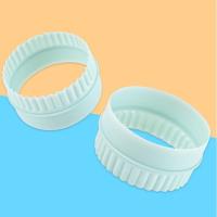 8pcs Cortadores De Galletas Redondos De Color Verde Claro Doble Cara Para La Cocina Herramientas De Cocina Ecológicas - details 1