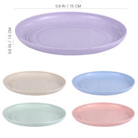 Juego De Comedor Ecológico Inquebrantable Microondas Viaje Platos De Bambú Fruta No Relleno De Estrás Uso Doméstico - details 0