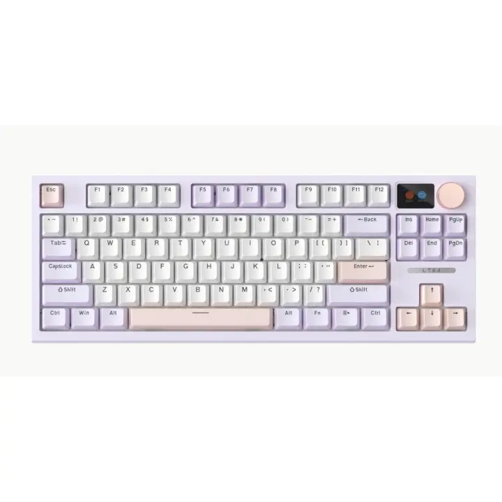 ⌨️ Teclado Mecánico 75% con Switches Intercambiables en Calor🔥,📺Pantalla TFT Personalizable |🔄Modo triple (Bluetooth/2,4G/Cable)✅,🎚️ Sin Marcaplumas (Sin Varillas) para Táctile Suave |⚡4000mAh Katería Duradera🔋, LANGTU - 1