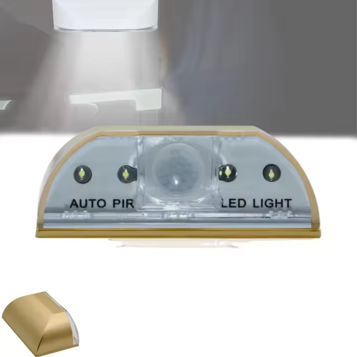 Luces para llave de puerta, luz de llave de puerta con sensor de movimiento, luz LED inteligente para cerradura de puerta, lámpara de cerradura de puerta inalámbrica por infrarrojos, luz de llave de puerta con sensor automático, luz para cerradura de - 1