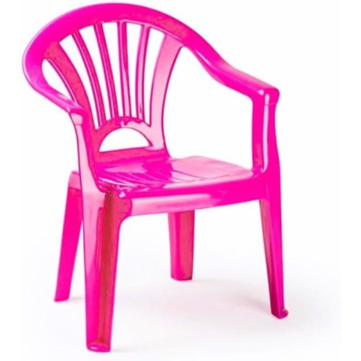 COSHANO Silla Infantil para niños y niñas apilables para Interior y Exterior de plástico, Ideal para jardín, terraza (Rosa)
