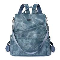 MOV-Mochila para mujer, nuevo estilo, moderna, versátil, antirrobo, de PU, de gran capacidad, de alta gama,Mochila escolar mochila transfronteriza para mujer, moda doble propósito mochila de viaje de gran capacidad mochila escolar ligera para viajeros - details 1