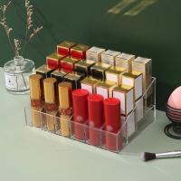 Estuche De Organizador Para Labiales Y Joyería De Maquillaje Transparente 1 Pieza Soporte De Exhibición De Labiales Caja De Almacenamiento Para Cosméticos - details 1
