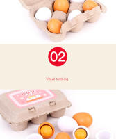 Juego De Juguetes Educativos DIY De Madera Con Huevo Artificial Y Cocina Para Niños Set De 3/6 Piezas Para Educar a Los Niños En Edad Preescolar - details 2