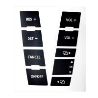 Kit De Reparación De Botones Mate Negro Para Coche 8 Piezas Adhesivos Para Touareg 2005-2010 Accesorios De Interiores Automotrices - details 8