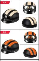 Casco De Cuero Vintage Para Harley Para Hombres Y Mujeres Casco De Invierno Cálido Universal Ligero Medio Para Bicicletas Eléctricas Regalo Genial - details 12