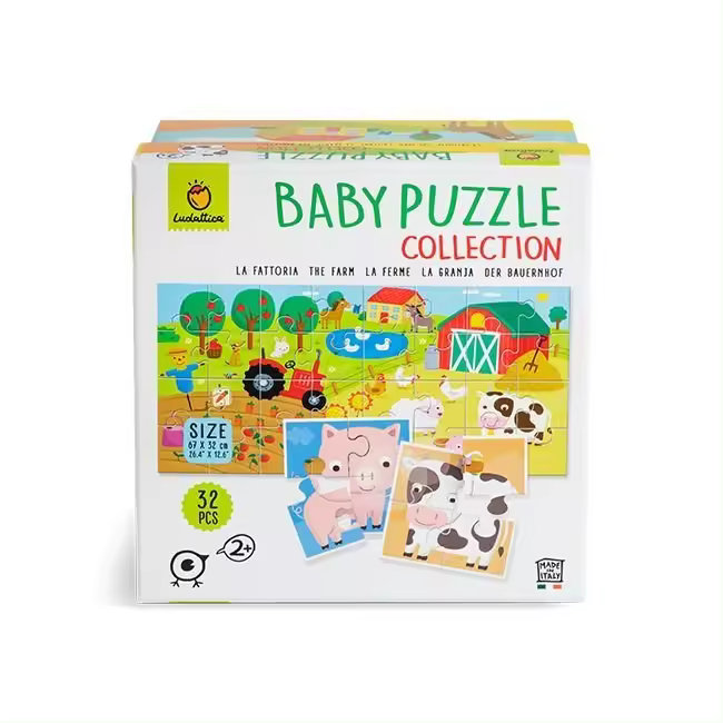 LUDATTICA BABY PUZLE LA GRANJA 32 PIEZAS BABY PUZZLE COLLECTION 18x18x10 Cms. - 1