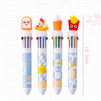 2pcs Bolígrafo De Jalea Para Niños 10 Colores Creativos Estilo Francés Bola De Panadero Gel Para Estudiantes Suministros Escolares Y De Oficina - details 0