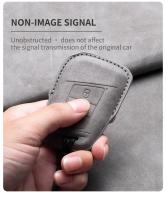 Funda De Leder Para Llave De Coche VW Volkswagen Golf 7 MK7 Tiguan MK2 Ateca Leon FR Ibiza Skoda Octavia Kodiaq Llavero De Cuero - details 2