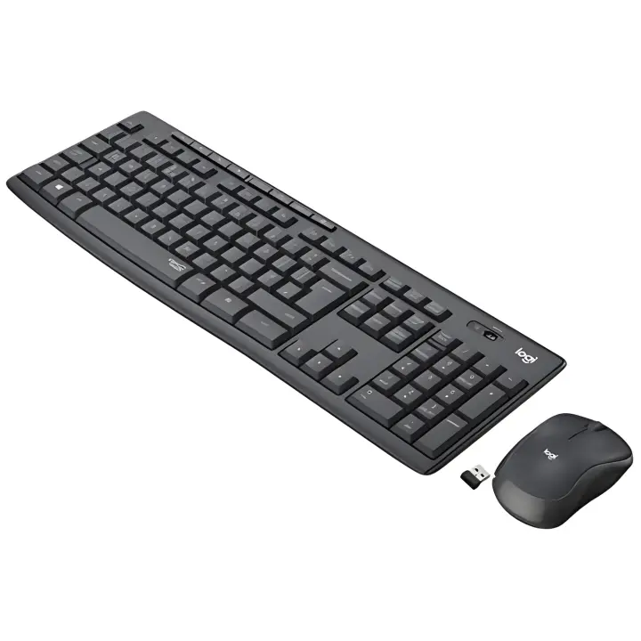 Logitech MK295 Combo de Ratón y Teclado Inalámbricos, Disposición QWERTY Inglés Reino Unido, Gris - 1