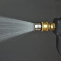 Pistola De Agua Para Jardín Con Rojellador Alta Presión Adaptador De Boquilla Herramienta De Baño En Estilo Ducha Acero Inoxidable - details 1