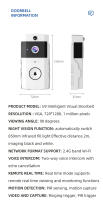 Cámara de timbre de video inalámbrica, cámara de timbre visual de 1080P con timbre para seguridad del hogar, audio bidireccional, fácil instalación, con detección de movimiento humano y alertas en - details 6