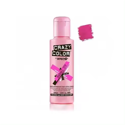 Coloracion de Fantasia Crazy Color 78 Rebel Uv Rosa 100 ml. - 1