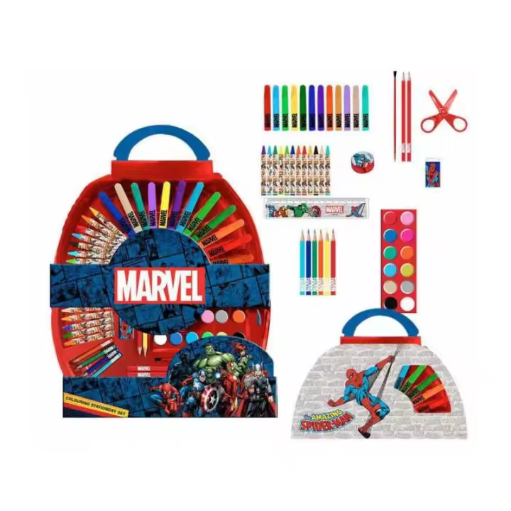 Crayola SET PAPELERÍA COLOREABLE 50 PIEZAS MARVEL DE CERDÁ - 1