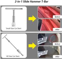 Herramienta De Reparación De Aros De Coche EAFC Kit De Metal De Automóvil Con Martillo De Deslizamiento Y 18 Piezas De Adhesivo + Pulidor De Aros - details 8