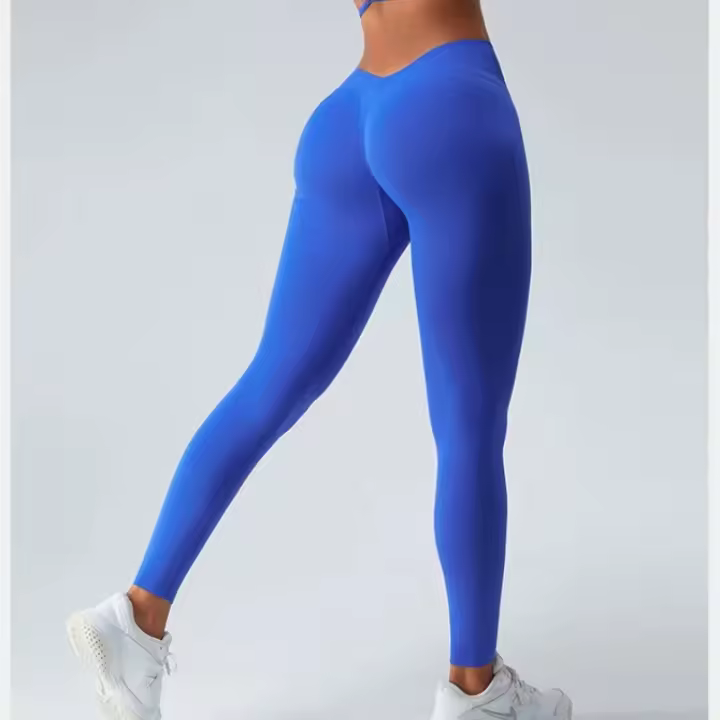 Leggings De Yoga Para Mujer Cinturón Alto Sin Costuras Levantando Tallas Justas Para Correr Y Deportes Pantalones Leggings Delgado Fitness - 1