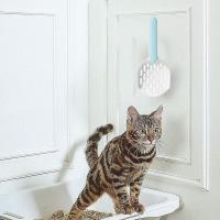 Pala de arena para gatos, pala de arena para gatos, material ABS, duradera y fácil de limpiar, con pala profunda y gancho oculto, para gatos y gatos - details 2