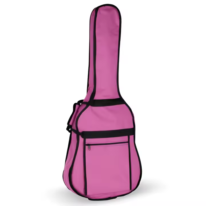Funda guitarra clásica color fucsia REF. 23  tipo mochila 104x38x29x11cm elegante y resistente - 1