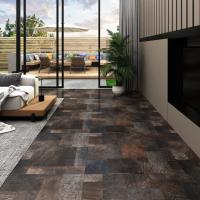 vidaXL 20x Tarimas Autoadhesivas PVC 1,86 m² Estampadoeado Lama Baldosa Color Estampado de color,  Estampado liso,  Negro y mas - details 4