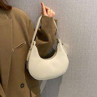 Bolso De Hombro Para Mujer Yogodlns Nueva Primavera Color Sólido Forma De Media Luna Lujo PU Cuero Bolsos Versátiles Con Funda - details 12