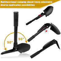 Mini Shovel Militar Portátil Plegable Multi-Función Herramienta De Jardín Para Camping Y Supervivencia Con Bolsa De Transporte - details 4