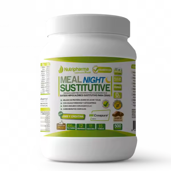 Meal Nigh Sustituve - Batido Sustitutivo de Cenas - Pierde 5 Kg en 3 Semanas [3 Sabores] - 1