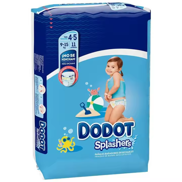 Dodot Splashers Bañador Desechable Talla 4-5 + 9-15 Kg 11 U - 1
