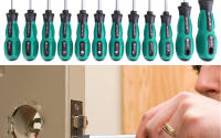 Juego De Destornilladores Magnéticos Profesionales 6-12Pcs Tamaños 3mm-6mm Phillips Flat Herramientas Eléctricas Antideslizantes Para Reparación De Computadoras Y Electrónica - details 10