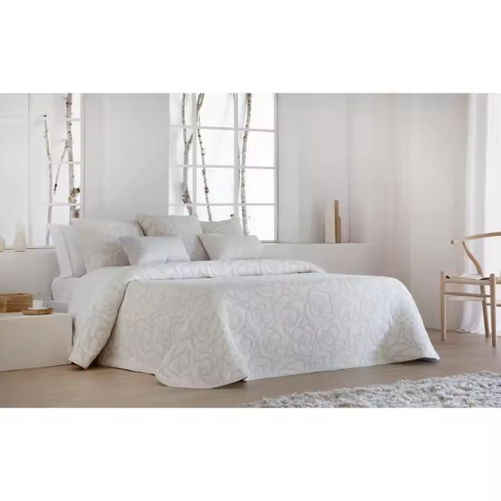 JVR - COLCHA TIPO 10 modelo LOTO - Tejido Jacquard Pique - Fabricado en España - Cama 90/105/135/150/160/180 - 1