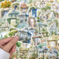 50PCS Pegatinas Creativas De Jardín Pequeñas Y Frescas Para Decoración PET Estuche De Teléfono Móvil a Prueba De Agua Adhesivo De Plástico - details 2