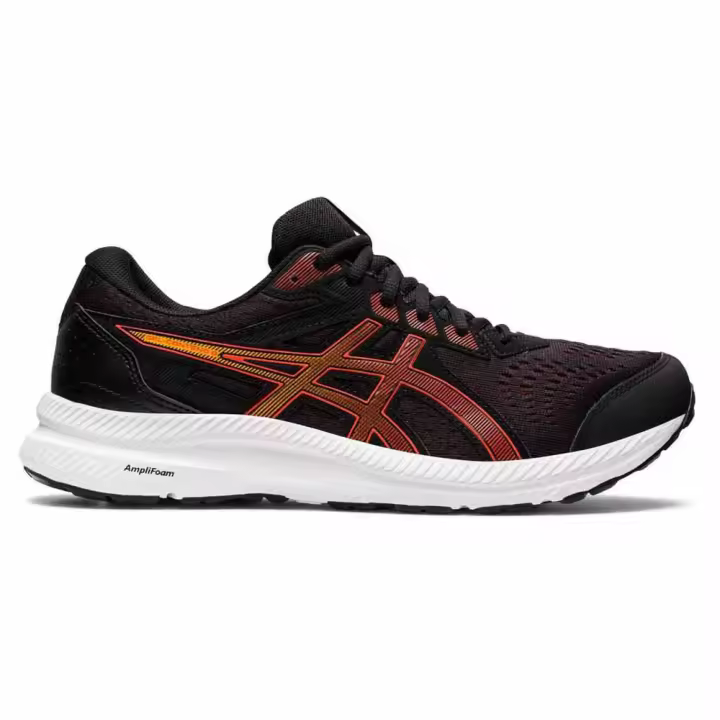 Zapatillas Asics Gel Contend 8 Negro Rojo Running 1011B492-004 - 1