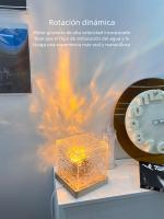 Proyector De Ondas De Agua Luz Nocturna 16 Colores Lámpara De Cristal De Llama Decoración Para Hogares Y Festivales - details 4