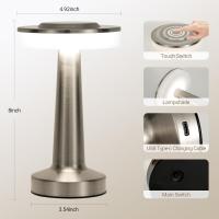 Lámpara De Mesa LED Táctil Recargable Luz Nocturna Para Escritorio Decorativa Para Restaurante Hotel Bar Bedroom Moderno - details 4