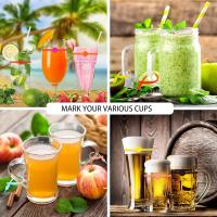 36Pcs Marcadores De Vino De Silicona Reutilizable Para Barra Fiesta Cóctel Champán Etiquetas De Botella Identificadores De Vidrio - details 2