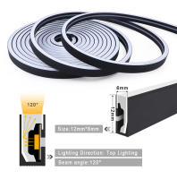 Lámpara Inteligente WIFI LED Neón Silicón Negro RGB Luz De Pared Decoración Trabaja Con Tuya Smart Life Alexa Resistente Al Agua - details 2