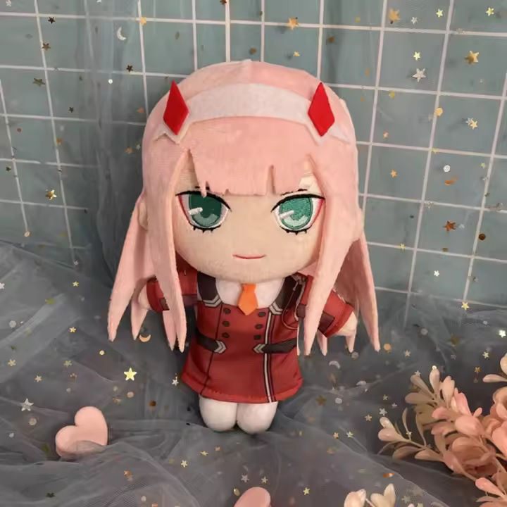 Muñeco De Peluche DARLING in the FRANXX 20cm Anime Zero Two 02 Suave Regalo Para Niños Juguete De Cojín Cómodo Para Fans De Anime - 1