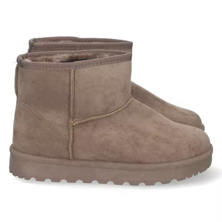 PuntoSalao Botas australianas caña baja forradas en pelo mujer color kaki - 1