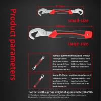 Juego De Llaves De Dos Manos Ajustable Multifuncional De Acero Al Carbono Para Tubería Universal Herramienta Manual De Grip - details 6