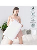 Almohada De Cuello 1pc Almohada De Memoria Espuma Para Relajación Del Cuello Y Hombros Contorno Almohada De Viaje Algodón 100% Forma De Ola - details 1