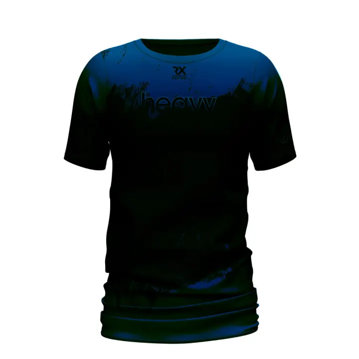 Camiseta Oversize Cross Training técn. CRUJE - Rx Heavy Azul profundo Rx Heavy Camiseta hombre tecnica - 1