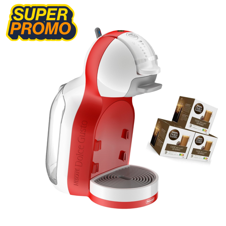 PACK 48 CAFÉS + CAFETERA DELONGHI EDG305WR MINI ME DOLCE GUSTO ROJA - CAFETERA DE CAPSULAS DE LA MARCA DELONGHI BARATA