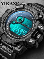 Reloj Digital LED Para Hombre YIKAZE Deportivo Impermeable Con Luminosidad Y Fecha Reloj Militar De Silicona Resistente Al Choque - details 4