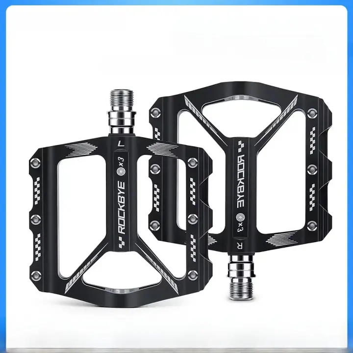 Pedales De Bicicleta Rockbye MTB Ultralight De Aluminio Anti-Derrapantes Con 3 Rodamientos Para Ciclismo Profesional Y Road Bike - 1