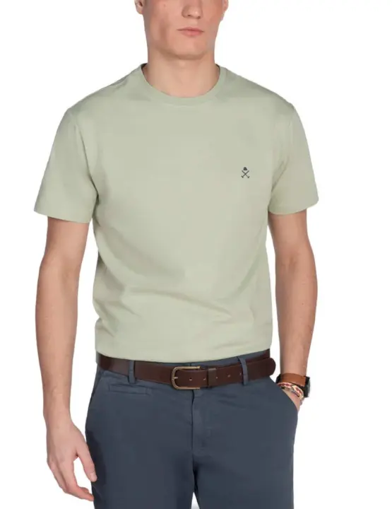 Camiseta básica Harper Iceman verde manga corta para hombre - 1