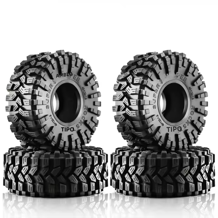 4pcs Neumáticos De Rueda 1.9" Todoterreno 120*48mm Para Coche RC De Buzón 1:10 TRX4 Axial SCX10 90046 Capra Buggy Crawler - 1